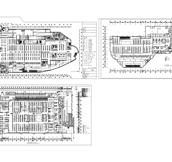 大型超市施工图dwg文件分享,购物中心CAD图纸免费下载