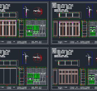 原创整木定制产品标准化CAD图集，整木定制产品CAD施工图纸下载