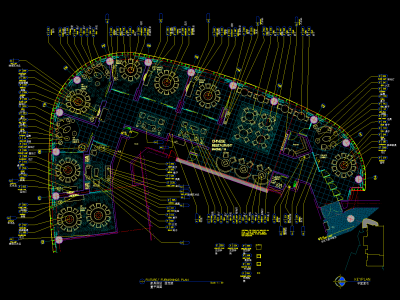 北京中餐厅设计CAD施工图，餐厅CAD布置图下载