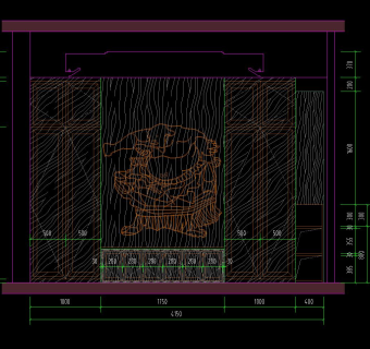 湖北泊月湾日料餐厅精装施工图，餐厅CAD设计图纸下载