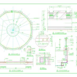 大堂环形栏杆CAD图纸下载