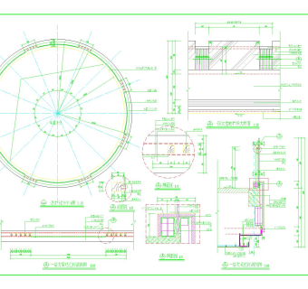 大堂环形栏杆CAD图纸下载