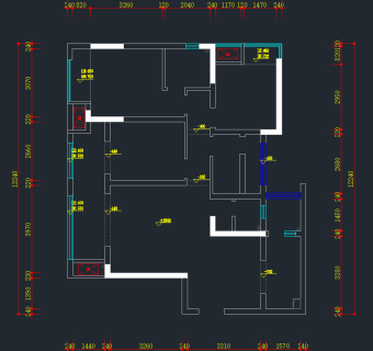 家居CAD施工图，家装室内CAD施工图纸下载