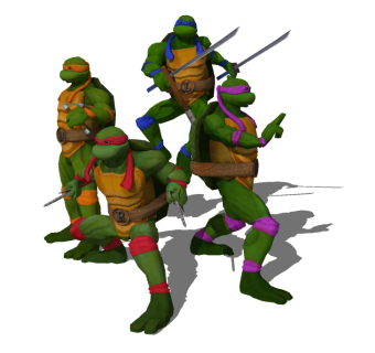现代忍者神龟动物草图大师模型，动物sketchup模型下载