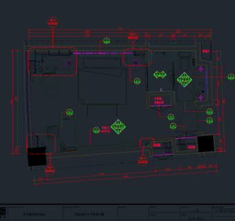 酒店客房CAD施工图，酒店CAD施工图纸下载