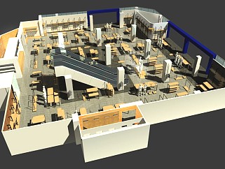 美特斯邦威旗舰店整套CAD施工图，办公空间CAD施工图下载