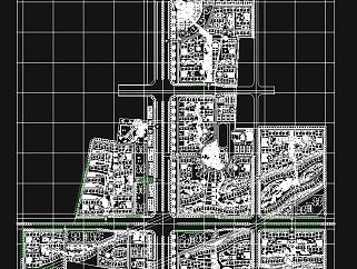 小区规划总施工图CAD图纸