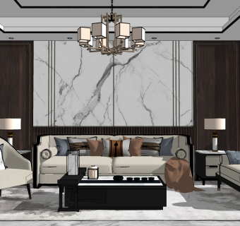 精品中式家居sketchup模型集下载