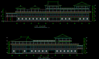 海盐天宁寺CAD建筑图纸，古建筑建筑设计图纸下载