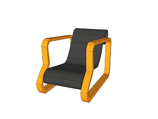 <em>阿尔瓦</em>·阿尔托现代休闲椅草图大师模型下载