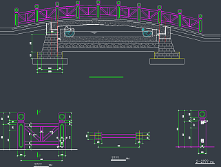 原创桥CAD平面图，桥CAD立面图纸下载