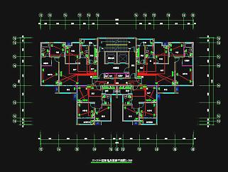 高层住宅电气CAD施工图，住宅电气建筑方案设计下载