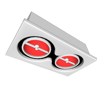 现代射灯轨道灯草图大师模型，射灯轨道灯sketchup模型免费下载