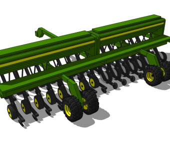 现代农业机械设备su模型、农业设备草图大师模型下载