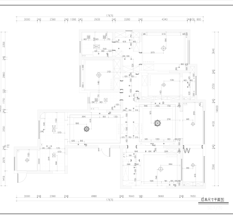 美式样板房装修设计施工图，样板房家装CAD施工图纸下载