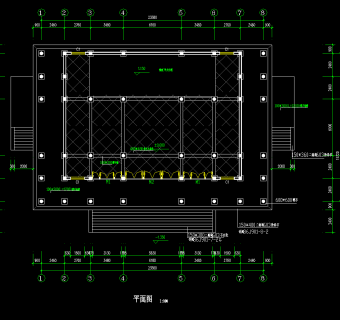 道家仿古大殿CAD图纸，古建筑建筑设计施工图纸下载