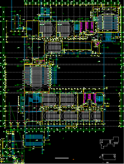 大学学院楼建筑施工图，学院楼CAD施工图纸下载