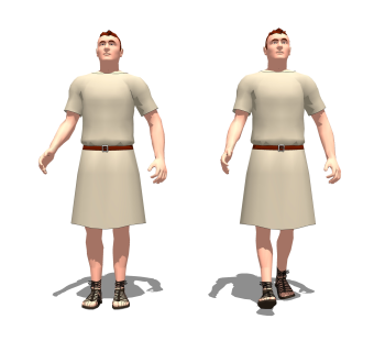 现代游戏人物草图大师模型，游戏角色su模型下载