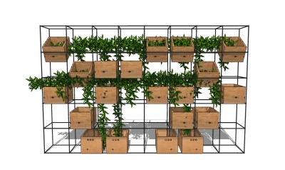 置物架草图大师模型，置物架sketchup模型下载