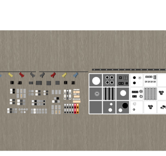 现代筒灯射灯组合草图大师模型，筒灯射灯组合sketchup模型下载