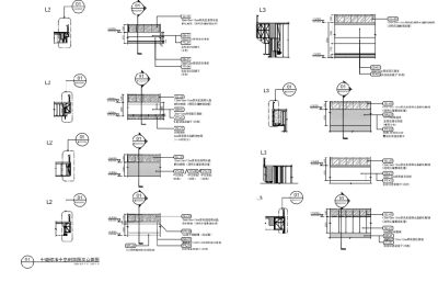 中庭中空及扶手<a href=https://www.yitu.cn/su/langan.html target=_blank class=infotextkey><a href=https://www.yitu.cn/sketchup/langan/index.html target=_blank class=infotextkey><a href=https://www.yitu.cn/su/6781.html target=_blank class=infotextkey>栏杆</a></a></a>剖面图及立面图（2）