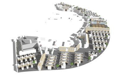 现代办公空间效果草图大师模型，办公空间效果sketchup模型下载