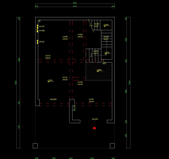 新中式五层别墅施工图CAD图纸，别墅cad设计图纸下载