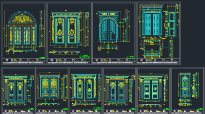 专业厂家木门cad图库，木门CAD施工图纸下载