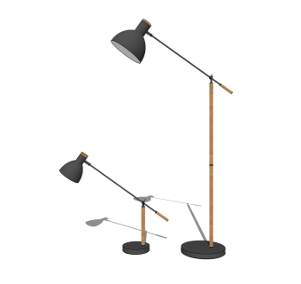 现代创意吊灯落地灯草图大师模型，创意吊灯落地灯sketchup模型免费下载