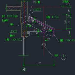 全套雨棚cad节点大样图，雨棚CAD施工图纸下载