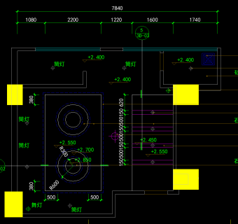 KTV包房CAD施工图，CAD建筑图纸下载