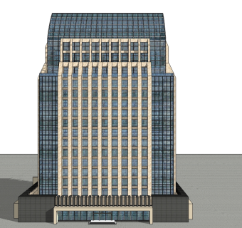 现代酒店草图大师模型下载、现代酒店su模型下载