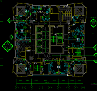 KTV包房装修施工图，KTV包房CAD图纸下载