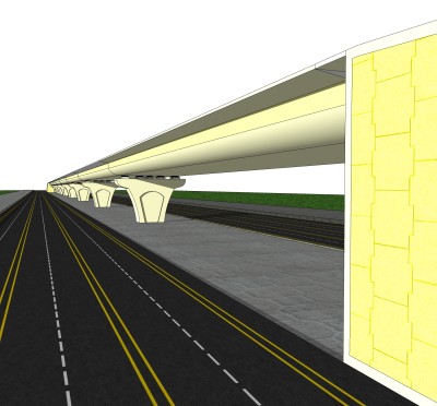 城市立交桥su模型下载，桥草图大师模型分享