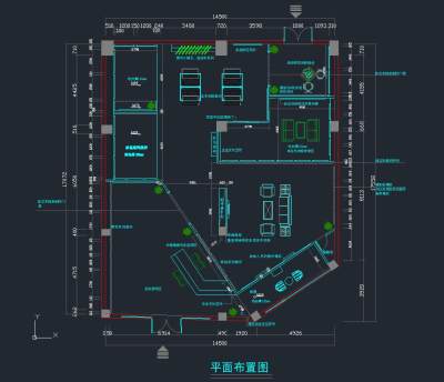 现代地板专卖店设计施工图，地板CAD施工图纸下载