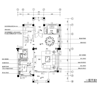 碧桂园别墅样板间CAD施工图