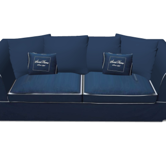 地中海风格多人沙发SU模型，多人沙发SKP模型下载