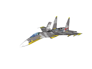 现代飞机免费su模型，现代飞机sketchup模型下载