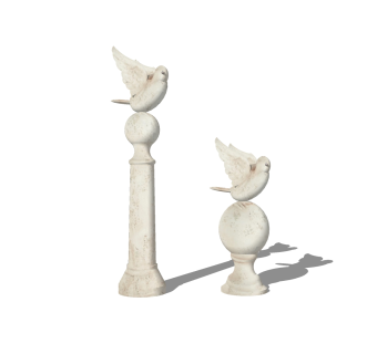 现代鸽子雕塑小品草图大师模型，sketchup模型免费下载