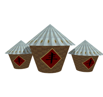 中式谷仓小品草图大师模型，谷仓小品sketchup模型免费下载