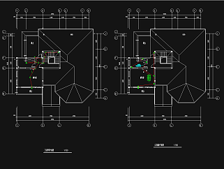 贵州3层别墅电气成套图纸，电气CAD施工图纸下载