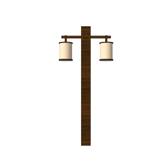 新中式时尚路灯草图大师模型，路灯su模型免费下载