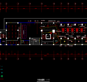 特色西餐厅CAD施工图，西餐厅CAD建筑图纸下载