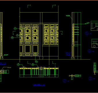 现代整套亭子CAD施工图，现代亭子CAD图纸下载