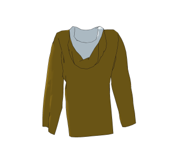 现代卫衣服饰草图大师模型，服饰sketchup模型下载