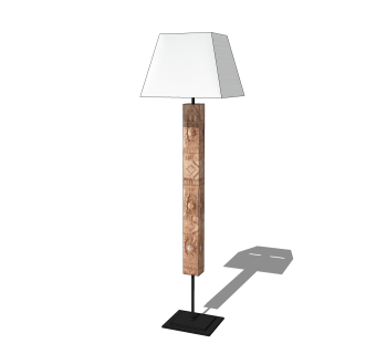 现代落地灯免费su模型，落地灯skp模型下载