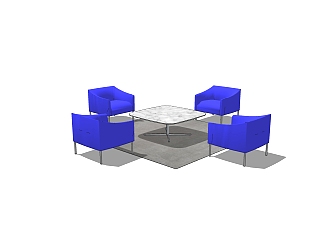 现代休闲<em>桌椅</em>免费su模型，休闲<em>桌椅</em>skp模型下载
