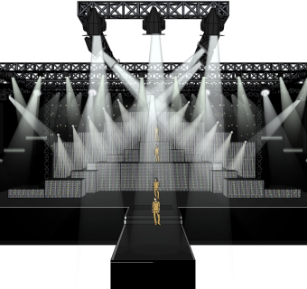 现代艺术舞台草图大师模型，舞台sketchup模型下载