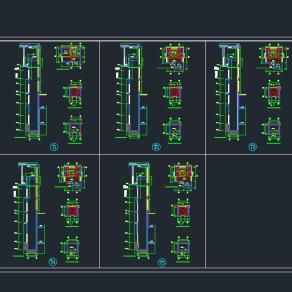 电梯大样图CAD工程图纸免费下载