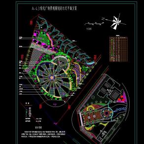 广场景观cad设计图，广场景观cad设计图纸下载